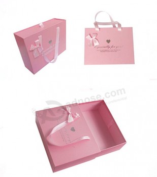 Whlesale customized high quality Garment Package with Ribbon Handle