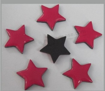 оптовые подгонянные высокого качества резиновые звезды эпоксидные магнитные наклейки для украшения холодильника