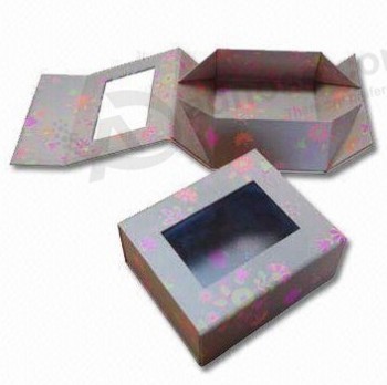 Wholesale customized high quality Folding Window Magnet Colorful Box with your logo