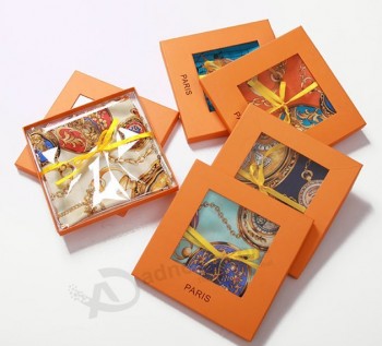 도매 맞춤형 고품질 스카프 pvc 창 포장 상자