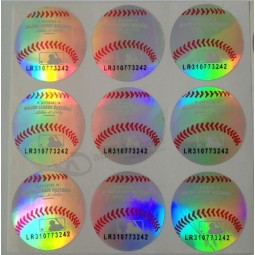 도매 주문 고품질 레이저 투명 홀로그램 라벨