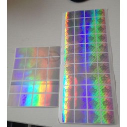 도매 주문을 받아서 만들어진 고품질 레이저 명확한 홀로그램 접착 성 상표