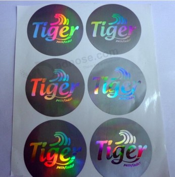 Customized high quality Reflective Clear Holographic Adhesive Sticker with your logo