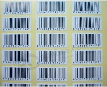 AutocoLLant d'étiquette de code à Barres en papier de haute quaLité personnaLisé en gros (Sm-L090)