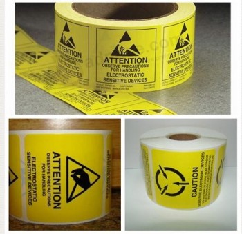 Customized high quality Warning and Instruction Label for Attention with your logo
