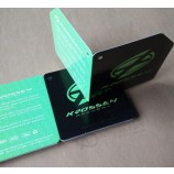 Kundenspezifisches neues neues PapierkLeidehangtag-SchWingen-Tag-Ticket
