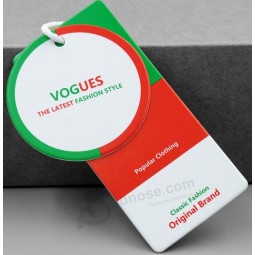 Customized high quality Clothing String Printed Hang Tag with your logo