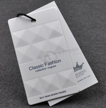 Etichette di carteLLini per indumenti stampati di aLta quaLità con etichetta di tessuto