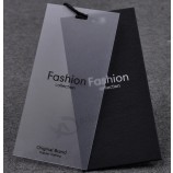 IndividueLL hoch-Ende Benutzerdefinierte design papier druck kLeidungsstück schuh hängen tags