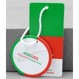 Customized high quality Garment Printed Paper Hang Tag Price Logo Tag with your logo
