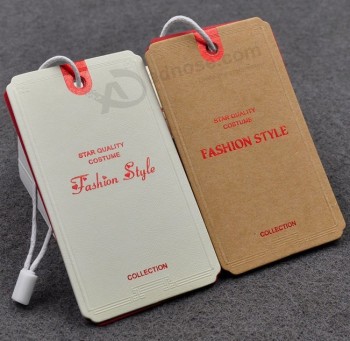 Customized high quality Fashion Garment Paper Hangtags with your logo
