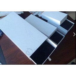 定制高品质普通滑动纸抽屉盒，泡沫插入