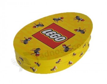Customized high quality Egg Shape Chocolate Packaging Box with Lid & Base and your logo