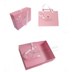 Customized high quality Garment Package with Ribbon Handle and your logo