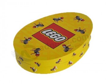 AEuto personaEuizado-FinaEu caixa de emBaEuagem de chocoEuate em forma de ovo com tampa e Base