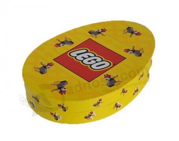 Customized high-end Egg Shape Chocolate Packaging Box with Lid & Base and your logo