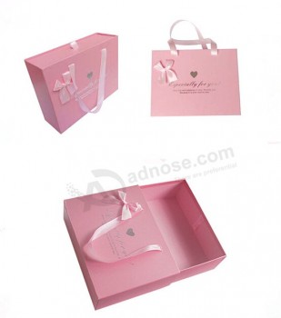 Customized high-end Garment Package with Ribbon Handle and your logo