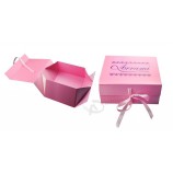 Customized high-end Paper Folding Rigid Carton Gift Box for Garment/Cosmetics Packaging with your logo