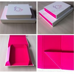 Wholesale Customized high-end Cardboard Foldable Collapsible Packing Box and your logo