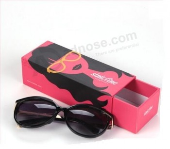 Custom Luxury Cardboard Drawer Packaging Gift Box for Glasses Packing with your logo