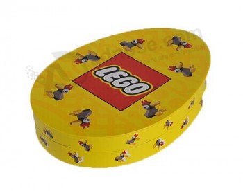 Al por mayor personalizado alto-Caja de empaquetado de chocolate con forma de huevo final con tapa y base