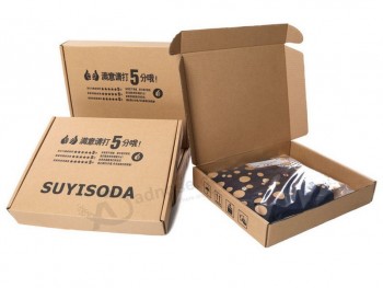 卸売カスタマイズ高-別の材料とのエンドoem衣類梱包箱