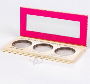 Aangepaste drukkarton cosmetische verpakking voor oogschaduw blush/Kracht, papieren make-up doos