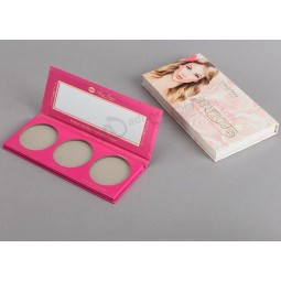 индивидуальная печатная картонная косметическая упаковочная коробка для румян для теней для век/сила, бумага макияж коробка