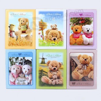 Heißer Verkauf Cartoon Teddybär Serie Fotoalbum mit Verkaufspreis, 4d Babyalbum