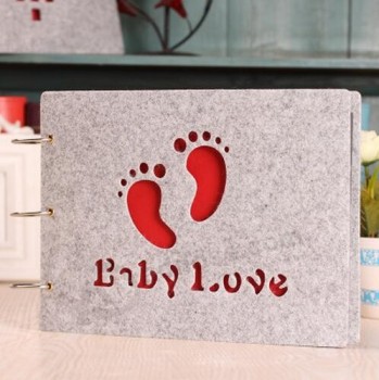 10 Inch of Creative New Style Handmade Felt Material Pasted Baby Album