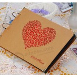 Venda direta da fábrica criativo diy fio de ligação álbum de fotos, solto-álbum de fotos de folhas