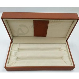 Caja de la pluma del grado de la venta directa de la fábrica, caja de la pluma del cuero de la PU, caja de regalo de la pluma para la oficina de negocios