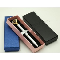 Caja personalizada de la pluma de la tabla de la cubierta, caja de regalo de la pluma, caja de la pluma de papel