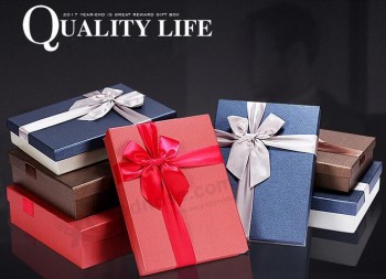 Boîte d'emballage de chocolat de haute qualité de rectangle, boîte-cadeau élégante de papier
