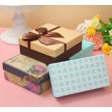 Schöne tragbare quadratische Geschenkbox mit Bowknot für Hochzeit und Geburtstag Anwendung, Süßigkeiten Geschenk-Box, Apple-Box