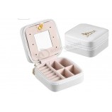 Kreative modische tragbare PU-Leder-Schmuck-Box