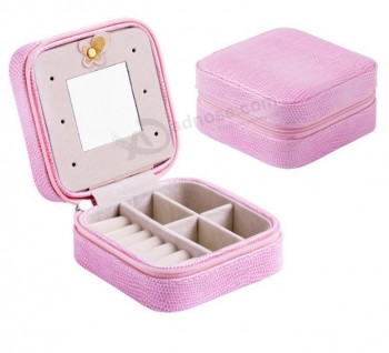 8 Colors Optional Elegant and Fashionable jewelry Box for Ladies and Girl Friends, Travelling Jewelry Box