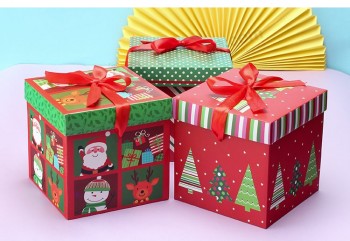 Feine Druckpapierhochzeits-Geschenkbox, kundengebundene Süßigkeitsgeschenkbox