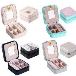 Fine Square Jewelry Box with High Quality and Low Price for Travelling and Family Storage