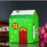 圣诞小屋，新风格圣诞礼品盒，圣诞前夕苹果盒，圣诞前夕包装盒，糖果盒