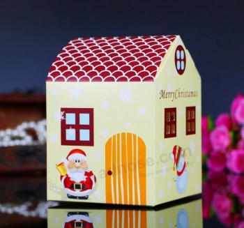 新款彩色印刷圣诞礼品盒，圣诞前夕苹果盒，糖果盒