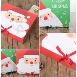 Atacado elegante impressão a cores caixa de presente de natal, caixa de embalagem de natal