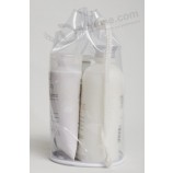 批发定制高-最终环保PVC拉丝袋塑料礼品袋