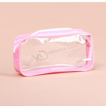 Wholesale customized high-end Clear EVA Zipper Bag Packaging for Skincare