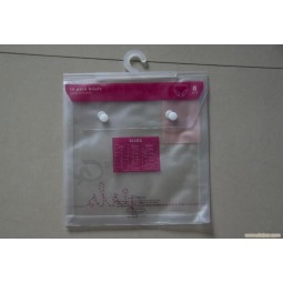Großhandel angepasst hoch-Ende umweltfreundliche PVC kleiderbügel haken tasche PVC taste aufhänger tasche