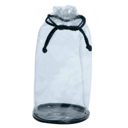 Wholesale customized high-end Transparent Plastic PVC Gift Bags Drawstring Bag