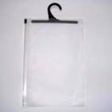 Groothandel op maat gemaakt hoog-Einde doorzichtige Pvc hanger haak tas met ritssluiting
