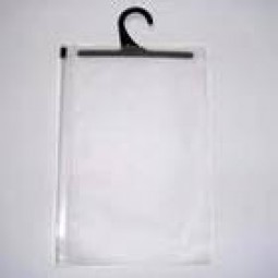Wholesale customized high-end Clear PVC Hanger Hook Bag with Ziplock