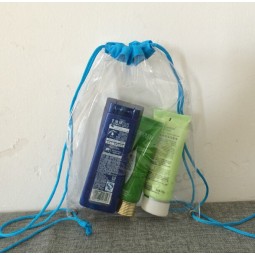 Wholesale customized high-end PVC Transparent Sewing Bag Drawstring Bag
