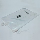 批发定制高-End oem廉价标志印花塑料PVC衣架包带拉链